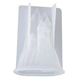 Gadpiparty Silikonform Schloss für Epoxidharz Diy Bastelprojekte Flexible und Transparente Gießform Kompatibel mit Verschiedenen Materialien für Kunstwerke