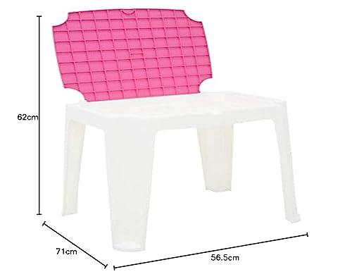 Mesa Infantil Versa com Tampa de Plástico, Tramontina, Branca/Rosa