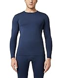 LAPASA Camiseta Termica Hombre Camiseta Manga Larga Ropa Termica Interior Invierno (Pack de 1 o 2) M55 S Azul
