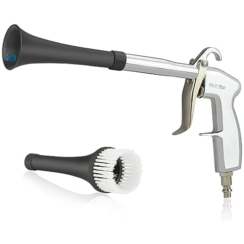 YXGOOD Car Cleaning Gun, High Pressure Air Blow Gun with 2 Set Nozzle, Interior Car Cleaning for Vehicle Upholstery Carpet Seat Cover