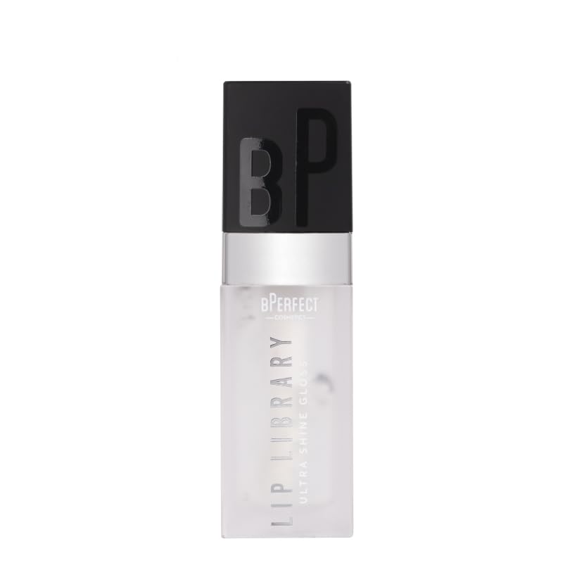 BPerfect Lip Library Lip Gloss, High-Shine Hydrating Gloss with Jojoba Oil, Shade Cliffhanger (Clear), 5, Cliffhanger