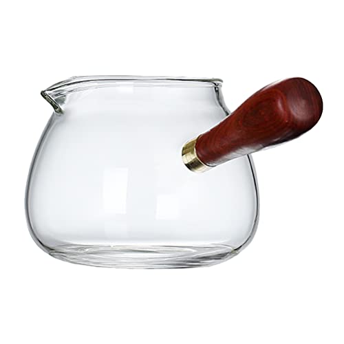 jojofuny Cacerola de Cristal 350Mlnonstick Pasta Olla de Leche Cocina Más de Mantequilla Olla de Cocina para Sopa de Fideos Leche Comida de Bebé