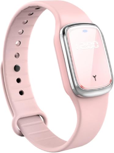 Bracciali Repellente per zanzare ad ultrasuoni, orologio da polso elettronico anti-zanzara con ricarica USB/impermeabile/riutilizzabile/portatile per escursionismo in campeggio all'aperto-rosa
