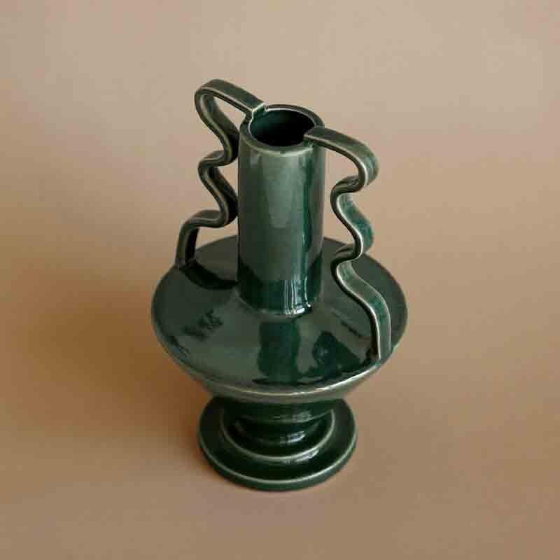 Wazon z kwiatami Strona główna Salon Pulpit Galeria sztuki Urządzenie do układania kwiatów Vintage Ceramiczny wazon Dekoracja