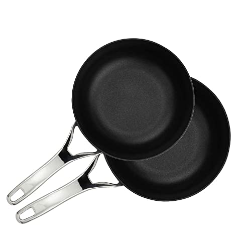 Anolon Nouvelle Luxe juego de sartenes con base reforzada multicapa para una distribución...