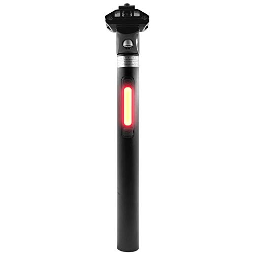 DECDEAL Espigão de selim de bicicleta Espigão de selim de bicicleta inteligente com luz de freio Esp