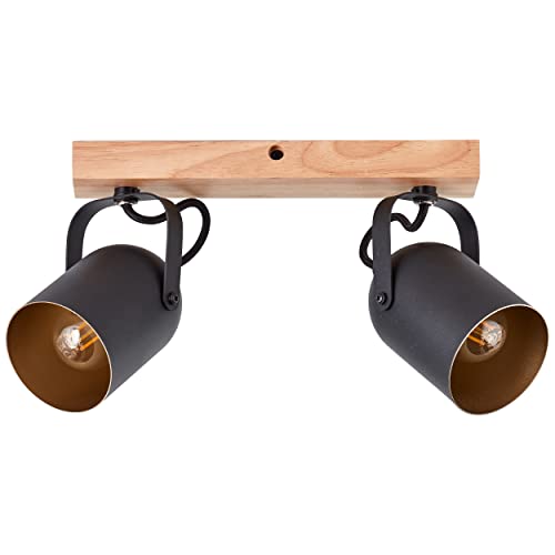 Brilliant Faretto Da Soffitto Tronte, Lunghezza 37,5 Cm, Nero/Oro, A 2 Luci. - 4
