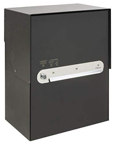Arregui Bigpack EP2004 Individual de Acero para Paquetería Grande | Buzón para Paquetes | 46 x 35,5 x y 23,5 cm | Negro