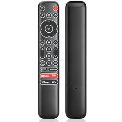 Replacement Backlit Remote Control for TCL Google Smart TV, for TCL 4K UHD LED QLED MiniLED Smart TVs (with Buttons Lighting Up)