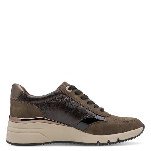 s.Oliver Damskie buty sportowe Low 5-23608-42, brązowe grzebienie, 42 EU, Brązowy grzebień, 42 EU