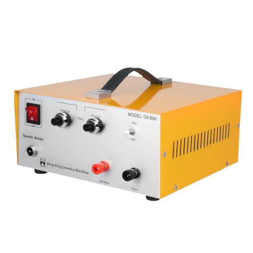 Spot Welder, 80A Pulse Argon Spot Welding Machine with Foot Switch, Gold Silver Jewelry Spot Welding Tool, Welding Range within 0.5-1.5mm Dia, AC 110V 800W