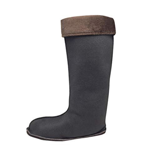 Insun Unisex Calcetines Suave y Cálida para Botas de Agua Negro 1 Altura 35cm 43 EU