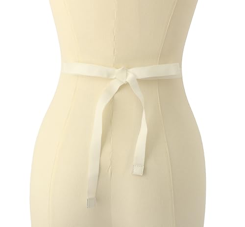 kate spade new york Women's Pearl & Stone Bridal Belt, Leather Accessory with Adjustable Sizing, Cream, S/M3