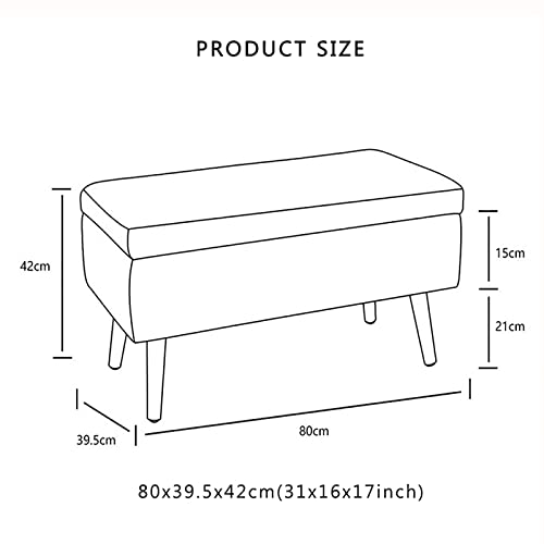 Banc de rangement pour canapé-lit beige : idéal en bout de lit cosy