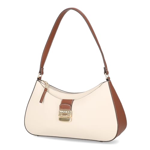 Image of Nautica Voyager Hobo Bag for Women, Vegan Leather Women's Purse, Large Shoulder Handbag with Zipper Closure