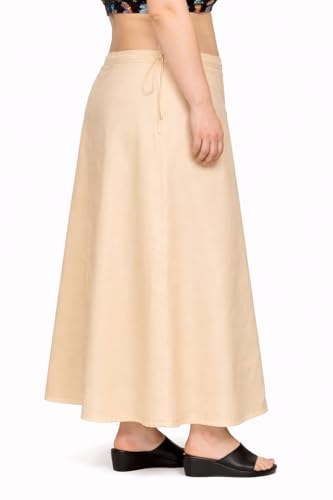 Image of CITIX Pure Cotton Petticoat for Woman Saree | Adujastable Drawstring Waist