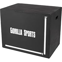SPORTNOW Plyo-Box Aus Holz 3-in-1 Mit 3 Verschiedenen Höhen