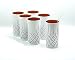 Produktbild EKM Living Nachtmann Noblesse 6er-Set White Edition Longdrinkgläser 375 ml I spülmaschinenfest I Trinkglas coloured by EKM (weiß/kupfer) + 6er-Set Glastrinkhalme