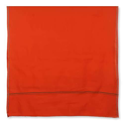 Image of Cotton Skin Friendly Summer Shrink Proof Bath Towel Pure Cotton Gamcha Soft 100% for Men and Boys All Purpose Living Handloom (Orange Pack of 3)