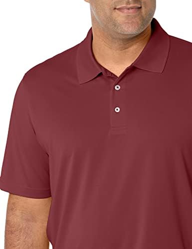 Amazon Essentials Men's Men's Regular-fit Quick-Dry Golf Polo Shirt Shirt, -Port, Small - 2