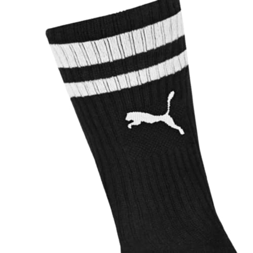 Kit 04 Pares de Meia Puma Cano Longo Esportiva Heritage | 4 Preto (4X95) | 39-43 | 469X_9553_9553_95