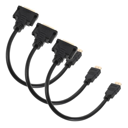 Adaptador DVI macho a hembra Levemolo pack de 3 convertidores de vídeo bidireccional Full HD