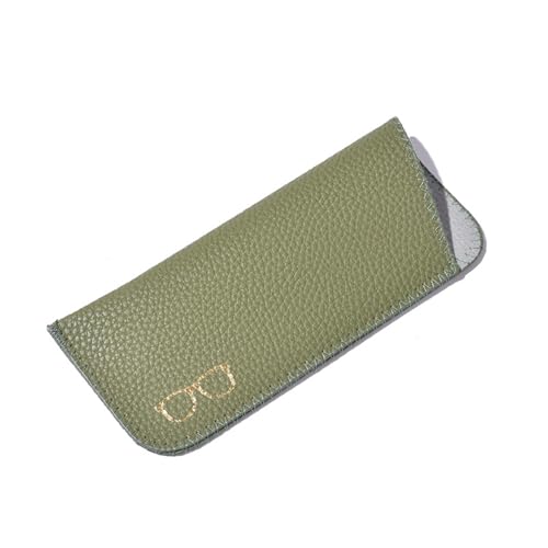 Image of K Luxury Women's Eyeglass Case Leather Soft Holder Pocket Cases Slim Travel Pouch for Sunglasses Eyeglasses Readers