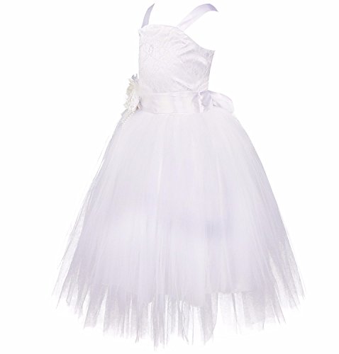 iiniim Girls Kids Crossed Back Bridesmaid Wedding Pageant Party Flower Girl Dress2