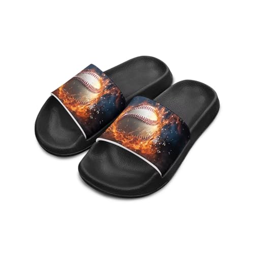 Novelty Patten Kids Cloud Slides Sandals Sports Ball Indoor House Slippers Tractor Print Shower Shoes for Boys Girls Comfort Footbed Slipper Open Toe Outdoor Sandal