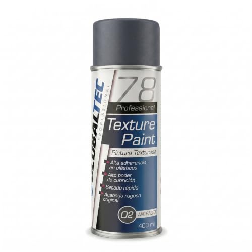 GLOBALTEC PROFESSIONAL Pintura Texturizada Spray Gris Antracita 400 ml - Efecto Rugoso Mate, UV Resistente y Secado Rápido