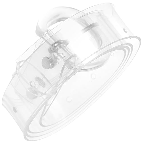 TENDYCOCO Clear Belt Women Transparent Dress Belt Jeans Belt Costume Accessory for Women Lady Girls - Round Buckle