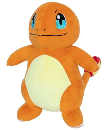 Image of Mirada Pokemon Charmander Soft Plush Toy - 23cm | Official Licensed Cute Stuffed Animal | Super Soft & Comfortable Plush Character for Kids, Boys & Girls | Ideal Gift for Birthday & Festivals