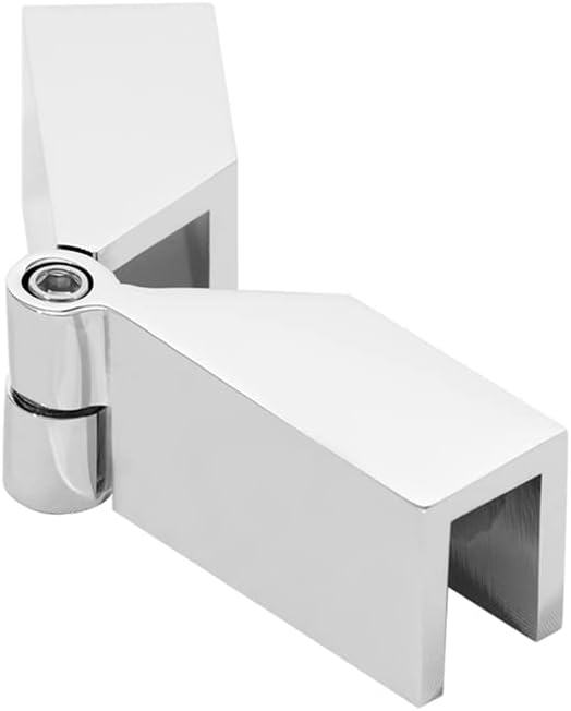 Adjustable Sleeve Over Glass Corner Clamp (Brushed Nickel)