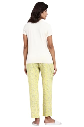 Image of Van Heusen Women's Printed Lounge Pants | Drawstrings & Side Pockets | Ultra Soft Fabric | Relaxed Fit | At home pyjamas | Everyday Comfort | Printed | Style 55306 | Available in Pack of 1 & 2