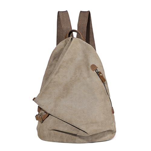 Retro Segeltuch Rucksack Canvas Vintage Rucksäcke...