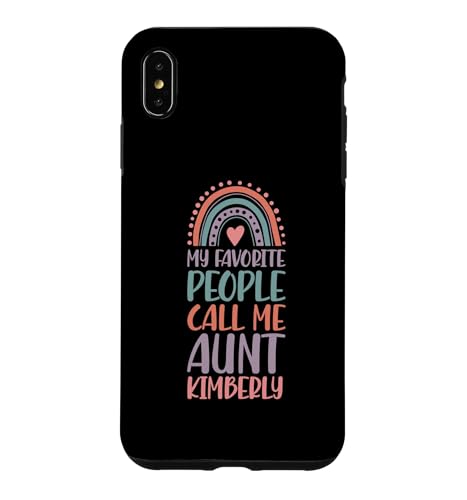 My Favorite People Call Me Aunt Kimberly �t�@�[�X�g�l�[�� Auntie �X�}�z�P�[�X iPhone XS Max �p
