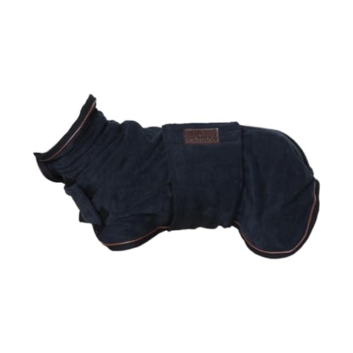Kentucky - Hundemantel Towel - Schwarz - Größe XXS (22-28cm)