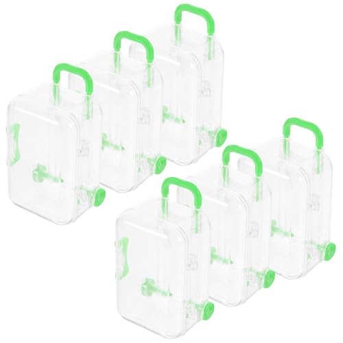 Frcolor 12個 透明スーツケース型キャンディボックス パーティー記念品用トランク形収納ケース 結婚式や誕生日にな小型キャンディ収納ボッ