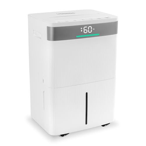 VONROC Deumidificatore 40L/giorno con Wi-Fi, App Smart Life, Filtro a Carboni Attivi, Silenzioso ≤47 dB, LED Umidità, Modalità Bucato, per Ambienti fino a 50 m²