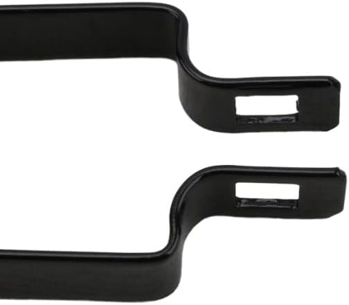 2" x 2" Black Square Brace Bands Powder Coated Galvanized Steel (Pack of 10)