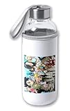 BIDON DE 420 ML CON FUNDA DE NEOPRENO ANIME LOS 7 PECADOS CAPITALES MANGA SERIE tapon seguridad