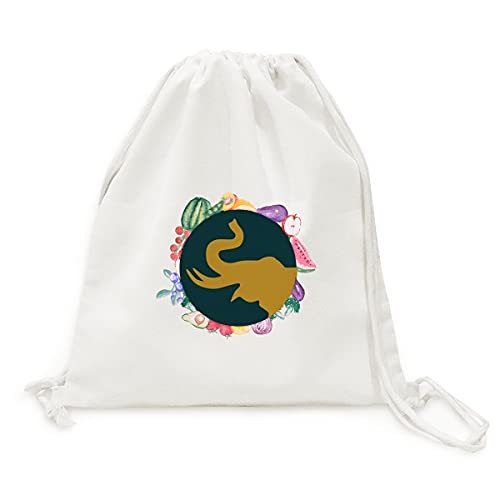 Sac en tissu pliable la thaïlande dans le nez d'éléphant avec sangle