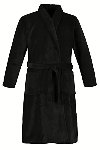 Peignoir microfibre JP 1880 grande taille 6XL noir pour homme