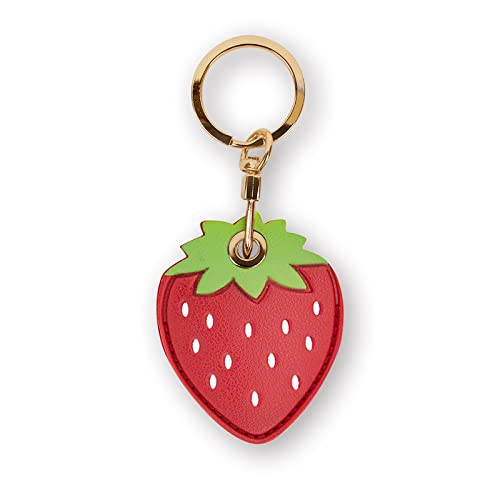 Image of Leather Keychain Case Holder Compatible with Apple AirTag, GPS Airtag Keychain Finder Tracker with Key Ring, Anti-Scratch Protective Air Tag Cover | Leather