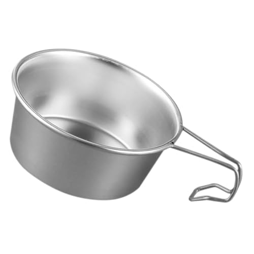 NAMOARLY Camping Bowl and Cup Set Lightweight Stainless Steel for Outdoor Cooking and Drinking