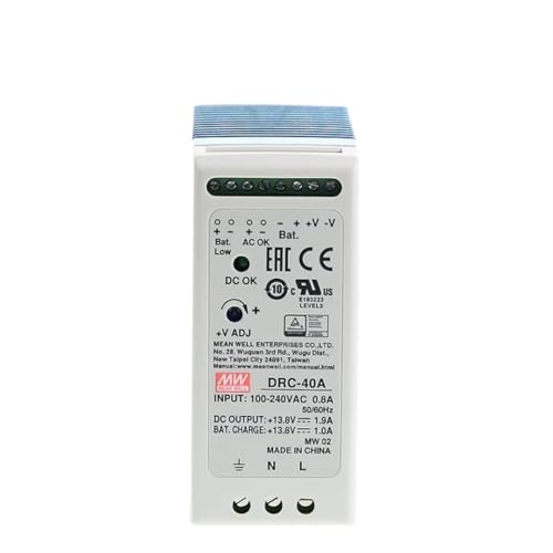 DRC-40B 40.02W Single Output with Battery Charger (UPS Function) DRC-40 27.6V/0.95A 27.6V/0.5A