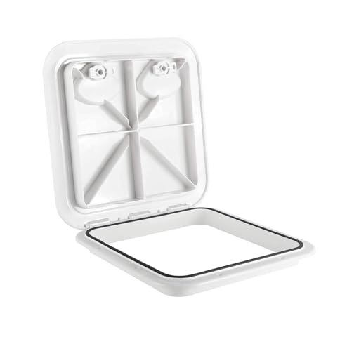 HYDDNice Marine Boat Deck Access Hatch & Lid 14-3/4" Length X 14-1/2" Width (375MMX 370MM) by HYDDNice - Used condition - US$18.11