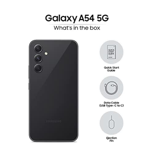 Image of Samsung Galaxy A54 5G (Awesome Graphite, 8GB, 256GB Storage) | 50 MP No Shake Cam (OIS) | IP67 | Gorilla Glass 5 | Voice Focus | Without Charger
