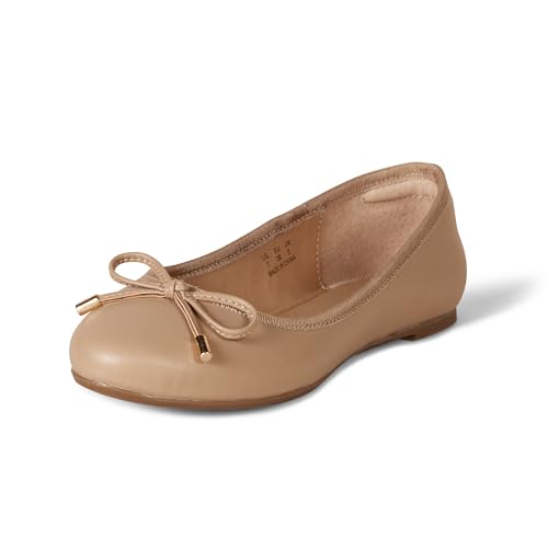 Image of Amazon Essentials Women's Comfortable Round Toe Ballet Flats with Bow
