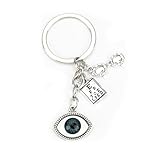 SHTALHST Eyeball Keychain with Glasses & Eye Chart Charm,Fun Gift for Eye Doctors & Vision Enthusiasts